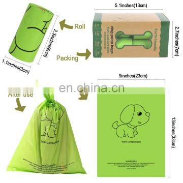Amazon Hot Sale Biodegradable Pet Waste Bag PLA Cornstarch Pet Waste Bag photo-6