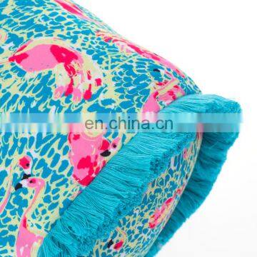 Home Garden Decorative Durable High Quality Tropical Flamingo Print Boudoir Pillow Outdoor for Bench photo-6