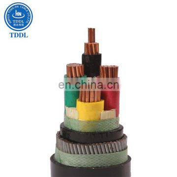 0.6 / 1kv low voltage waterproof 120 sq mm 4 core power cable