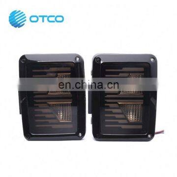 4x4 Car Accessories USA EU Version IP67 Red Yellow Reverse Indicator Tail Lights Rear Lamps for Jeep Wrangler