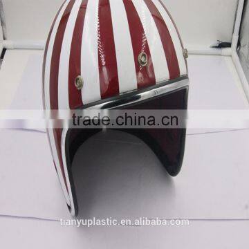 helmet pvc plastic u shape strip black with chrome or silver color