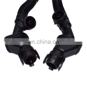 Left & Right Crank Case Breather Vent Hose For BMW 550i 650i 750i X5 X6 4.4L V8