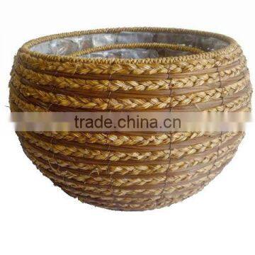 cheap decrative wicker plant pot