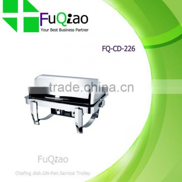 High quality New Rectangule Roll Top Stainless Steel Electric Buffet Chafer