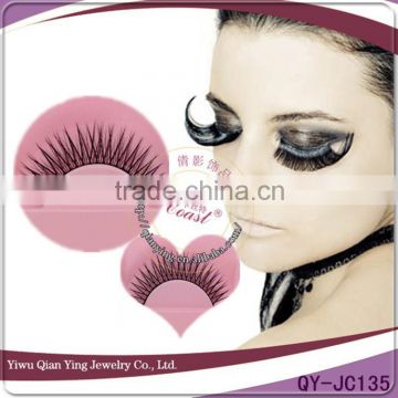 korea natural fake synthetic fiber false eyelashes for sale