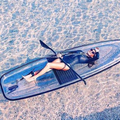 Crystal transparent clear SUP Paddle Board Stand up paddleboard