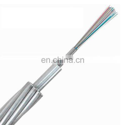 Composite Overhead Ground Wire 12 16 24 32 36 48 72 96 Core Power OPGW Fiber Optic Cable