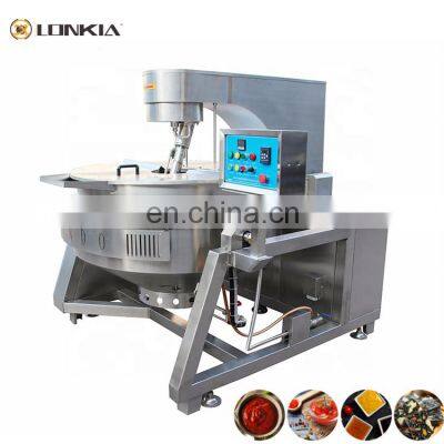 Automatic Cooking Pot With Mixer Price Industrial Gas Electric Sauce Food Cooking Mixer Machine
