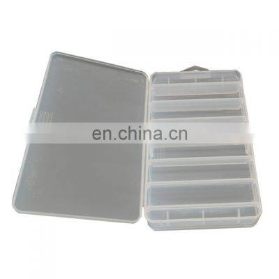 Double Side Fishing Lure Box Metal Spoon Storage Case Plastic Minnow Shrimp Bait Container Fishing Tackle Box