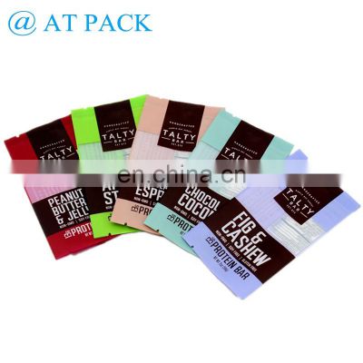 Customized printed granola bar packaging bag with heat seal