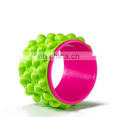 YOUMAY customize women fitness massage mini yoga pilates wheel