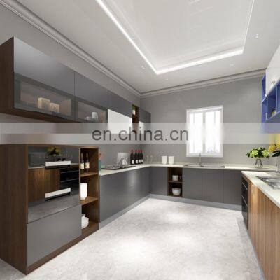Modular High Gloss White Lacquer MDF Kitchen Furniture Modern Kitchen Cabinet Designs