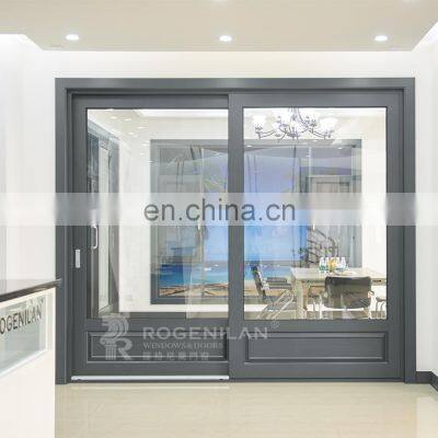 Customised aluminum frame glass interior sliding doors for bathrooms