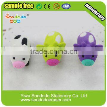 Funny Gomu Eraser Cow Shaped Eraser