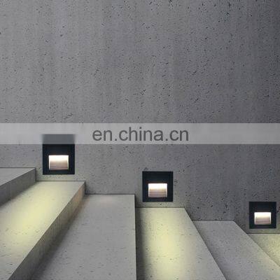 HUAYI Super Brightness Smart Control Waterproof IP65 SMD 1W Stairs Wall Recessed LED Step Light