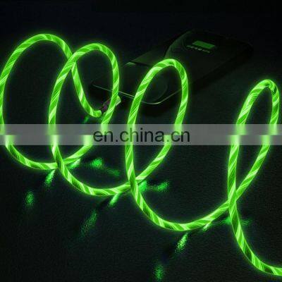 Led Luminous Lighting Mobile Phone Fast Charging Usb Magnetic Data Cable photo-4
