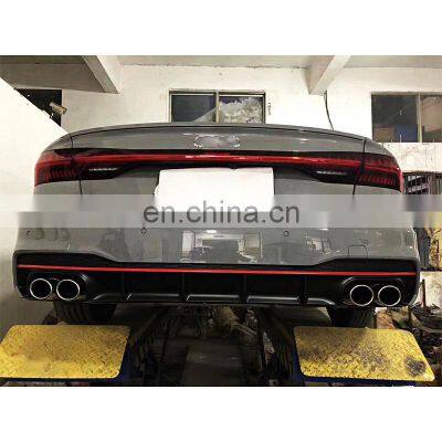 ABS PP Material of Car Bumper Assembly Grille Front Lip for Audi A7 C8 2019 2020 Upgrade to Rs7 Model photo-5