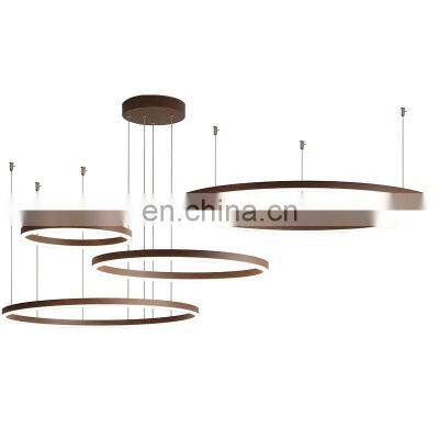 Hot Sale Modern LED Pendant Light Bedroom Beside Home Hanging Lights Round Circle LED Ceiling Chandelier Living Room