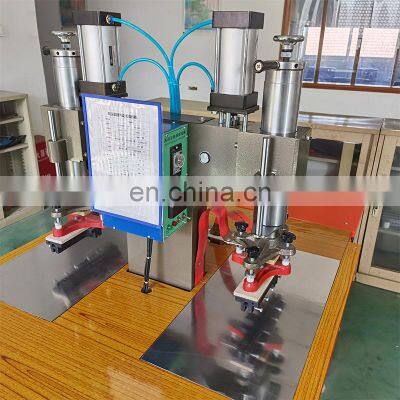 Pneumatic Double Head High Frequency Leather Embossing Welding Machine photo-4