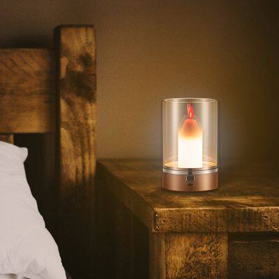 DC12V Warm White 3000K Candle Shaped Night Light USB Touch Control Home Smart Candle Led Strip Light for Room photo-3