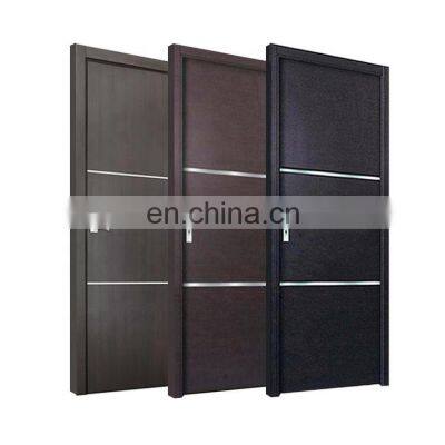 Wooden project panel simple design flush single room door wooden houses interior door