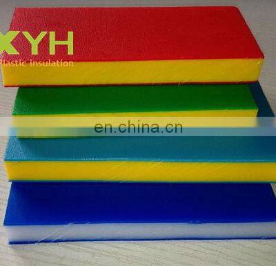 100% virgin quality PE/ ABS double color plastic sheet/ board