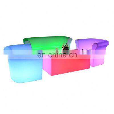 Funky Bar Sofa Shell Shape Led Sofa High Heel LED Chair Set, Sofa and LED Chair photo-3