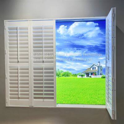 Interior Decoration Windows Modern Design Plantation Shutters PVC Louver Window For Apartment