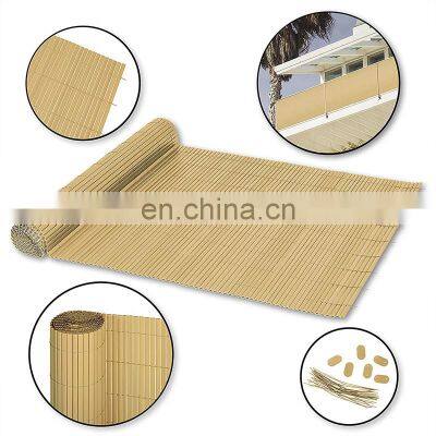 Hot Selling Bamboo Fencing 4m Roll Artificial Garden PVC Sichtschutzmatte photo-3