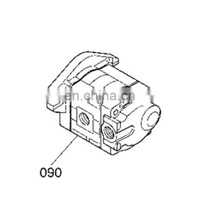 RA021-61110 RA021-61113 RA021-61114 Excavator Gear Pump K008-3 Hydraulic Pump For Kubota