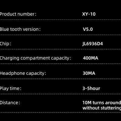 XY-10 TWS Wireless Headphone LED Display 9D HiFi Stereo Sport Waterproof Headsets BT5.0 Earphones With Microphone photo-6