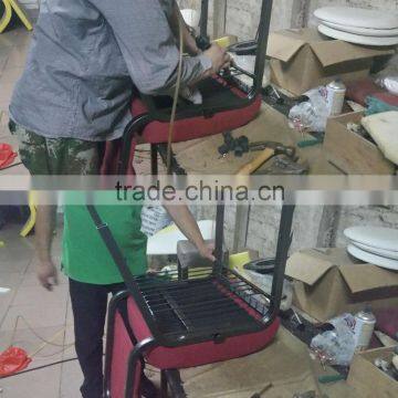 Silver Lacquer Hammer Tube Church Used Chairs photo-6