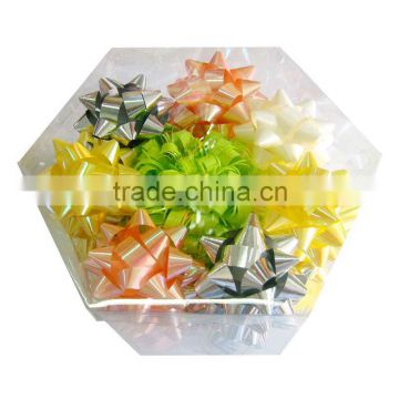 2",3".4.5".6" Iridescent Curly Ribbon Star Bow Wholesale In China FOR Wedding