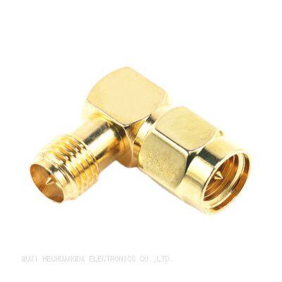 Right Angle RF Coaxial Adapter SMA-JKW Connector Bend 90 Degree