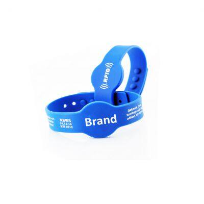Hot Sale RFID Custom Silicone Festival Wristband Contactless Payment NFC Bracelets for Water Park
