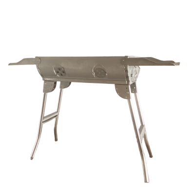 Portable Charcoal BBQ Grill | Stainless Steel Charcoal Grill Easy to Clean Surface Grill photo-2