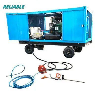 Diesel Engine Industrial Heat Exchanger Cleaner Hydro Blasting Machine High Pressure Water Jet Cleaning Equipment
