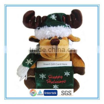 Stuffed reindeer toys with gift bag