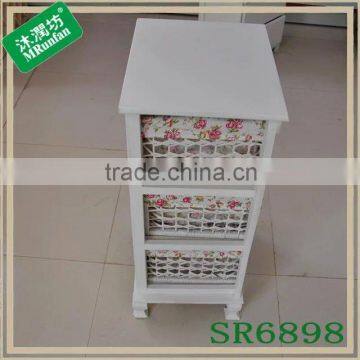 Wholesale Woven Fabric Pattern Wood Cabinets photo-4
