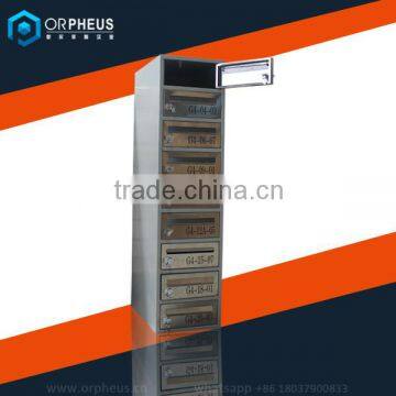New Embedded Wall Type Metal Mailbox Single Row Multi-doors Vertical Post Mounted Box for Letters
