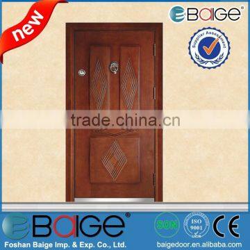 BG-AT9007 steel safety armored door designs with mdf