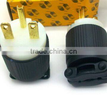 Super Nylon UL Listed Nema 6-15p industrial plug/American power plug/Nema Straight blade Plug 15A 250V