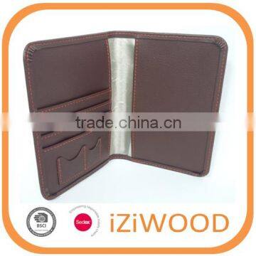 custom design rfid blocking pu leather passport holder