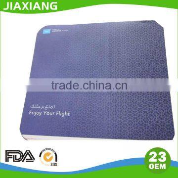 airline logo printed anti slip paper mat/table mats