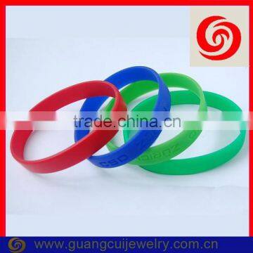 Fashion slogan party favors silicone bracelet