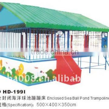 enclosed sea ball pond trampoline