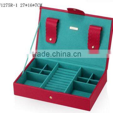 W1275R-5 Wholesale Slope Style Cosmetic Storage Box Stackable Wooden Jewelry Display photo-2