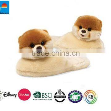 2014 new design plush bear animal slippers