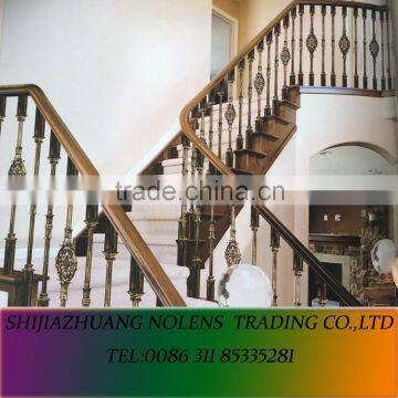 Decorative Cast Iron Staiecase Railing Design Stair Armrest Iron Railing