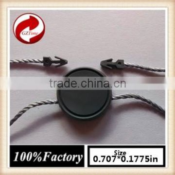 china quality string seal tag, hang tag string, garment plastic seal tag silver seal tag cotton ball light string